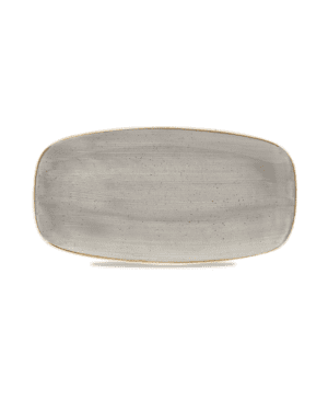 Churchill Stonecast Peppercorn Grey Chefs' Oblong Plate - 29.8 x 15.3cm - Case Qty 12