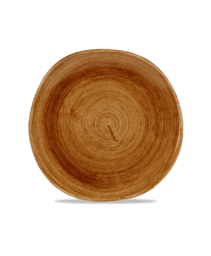 Churchill Stonecast Patina Vintage Copper Round Organic Plate - 26.4cm 10⅜" - Case Qty 12