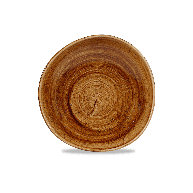 Churchill Stonecast Patina Vintage Copper Round Organic Bowl - 25.3cm 9⅞" - Case Qty 12