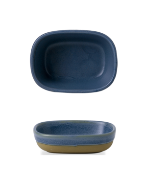 Churchill China Emerge Oslo Blue Shallow Tray /   120 x 90mm 4¾" x 3½"   - Case Qty - 6