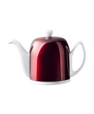Salam Teapot 6 Cup Candy Apple and White