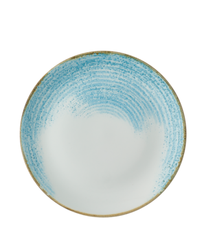 Churchill China Studio Prints Homespun Accents Aquamarine Coupe   260mm 10¼"   - Case Qty - 12