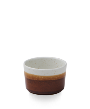 Churchill China Nourish Stonecast Siena Brown & Barley White Linear Small 230ml 8oz     - Case Qty - 12