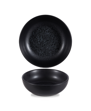 Churchill China Menu Shades Caldera Ash Black   160mm 6¼"   - Case Qty - 6