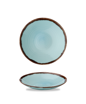 Dudson Harvest Turquoise Organic Coupe   250mm 9¾"   - Case Qty - 12