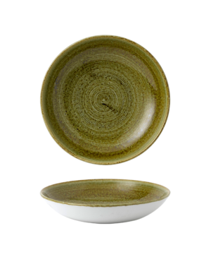 Churchill China Stonecast Plume Olive Coupe   248mm 9¾"   - Case Qty - 12