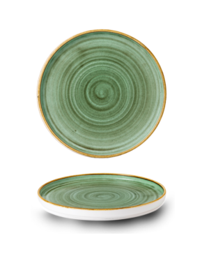 Churchill China Stonecast Samphire Green Walled   260mm 10¼"   - Case Qty - 6