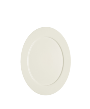 Bauscher Purity White Rimmed Oval   240 x 177mm 9½" x 7"   - Case Qty - 6