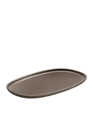 Bauscher ReNew Taupe Oval   300 x 180mm 11⅘" x 7"   - Case Qty - 2