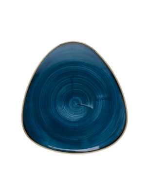 Churchill China Stonecast Java Blue Triangle   229mm 9"   - Case Qty - 12