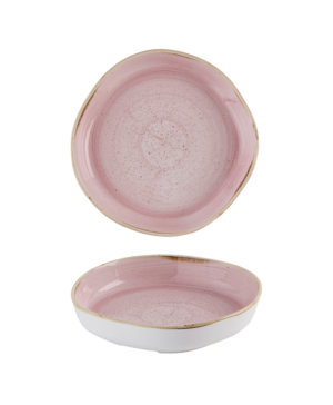 Churchill China Stonecast Petal Pink Organic Walled   230mm 9"   - Case Qty - 6