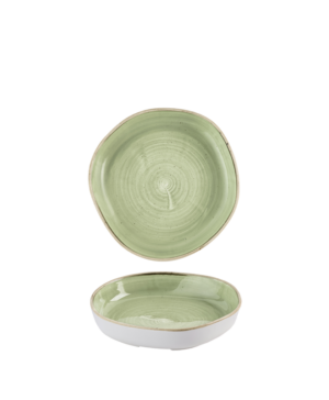 Churchill China Stonecast Sage Green Organic Walled   200mm 7⅘"   - Case Qty - 6