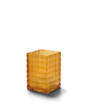 Hollowick Optic Block Amber Jewel Mid-Size Lamp   67mm(l) x 95mm(h)    - Case Qty - 6