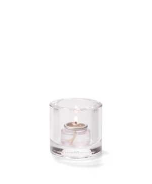 Hollowick Thick Round Clear Tealight Holder   73mm(d) x 70mm(h)    - Case Qty - 6