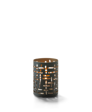 Hollowick Data Black & Copper Metal Votive   60mm(d) x 86mm(h)    - Case Qty - 6