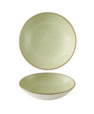Churchill China Stonecast Raw Green Coupe   248mm 9¾"   - Case Qty - 12