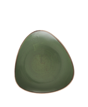 Churchill China Stonecast Sorrel Green Triangle   229mm 9"   - Case Qty - 12