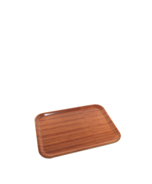 Genware Laminate Trays Dark Mahogany   360 x 280mm 14 x 11"   - Case Qty - 1