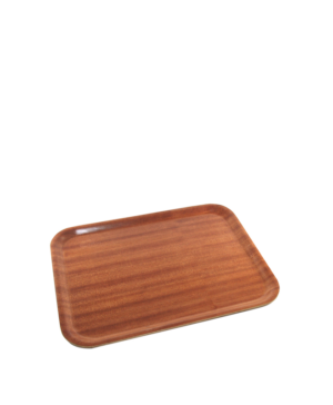 Genware Laminate Trays Dark Mahogany   460 x 340mm 18 x 13⅓"   - Case Qty - 1