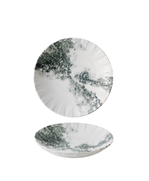 Churchill China Alchemy Smoke Abstract Black Coupe   210mm 8¼"   - Case Qty - 6