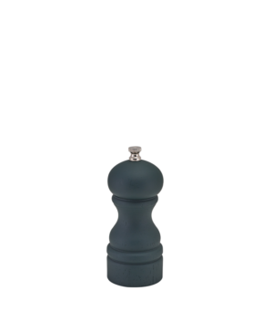 Genware Salt & Pepper Dark Green  Rubber Wood Salt or Pepper Grinders   130mm 5"   - Case Qty - 6