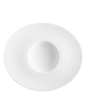 Degrenne Graphique Blanc Classique Oval Gourmet   300 x 260mm 11⅘ x 10¼"   - Case Qty - 3