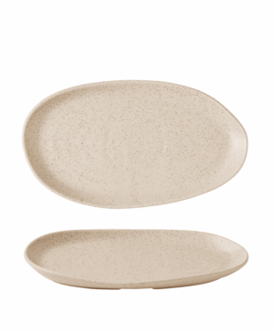 Churchill China Stonecast Nutmeg Cream Natural Organic   260 x 150mm 10¼ x 5⅞"   - Case Qty - 6