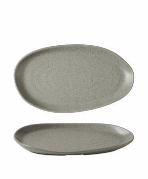 Churchill China Stonecast Peppercorn Grey Natural Organic   260 x 150mm 10¼ x 5⅞"   - Case Qty - 6