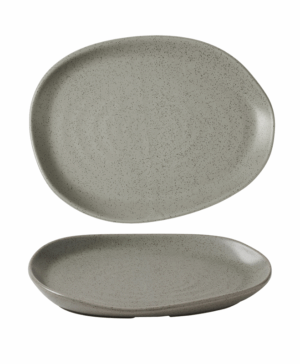 Churchill China Stonecast Peppercorn Grey Natural Organic   260 x 200mm 10¼ x 7⅞"   - Case Qty - 6