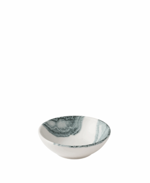 Churchill China Tide Black Contour Shallow   116mm 4⅝"   - Case Qty - 12